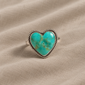 Artisan Heart Turquoise Ring