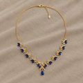 Blue Stone Link Necklace