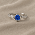 Minimalist Round Accent Ring