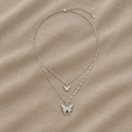 Radiant Butterfly Layered Necklace