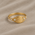 Vintage Laurel Statement Ring
