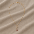 Minimalist Sculpted Rose Necklace