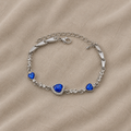 Crystal Heart Link Bracelet