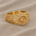 Golden Rose Couture Ring
