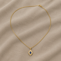 Ornate Sapphire Pendant Necklace