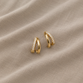 Geometric Minimal Gold Earrings