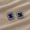 Exquisite Sapphire Stud Earrings