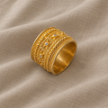 Opulent Gold Embellished Ring