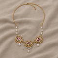 Vibrant Floral Accent Necklace