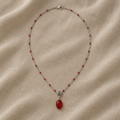 Vintage Artisan Beaded Necklace