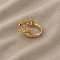 Vintage Koi Charm Ring