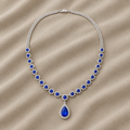 Majestic Blue Sapphire Pendant Necklace