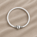 Timeless White Gold Heart Bracelet