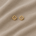 Genevieve Clover Charm Studs