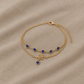 Double Layer Heart Chain Anklet