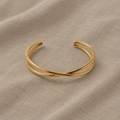 Polished Open Cuff Bangle