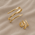 Exquisite Snake Bracelet and Ring Set