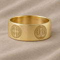 Sculpted Cross Band Ring
