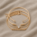 Minimalist Rhinestone Bracelet Set