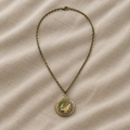 Vintage Frog Angel Pendant Necklace