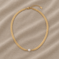 Bohemian Minimalist Pearl Necklace