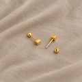 Minimalist Square Gold Earrings