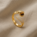 Open Snake Cubic Zirconia Index Ring