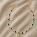 Emerald Green Pendant Necklace