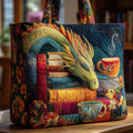 Craftsman bag - dragon reader with books and cups