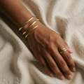 Abstract Snake Bracelet and Ring Set
