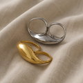 Timeless gold-plated double ring