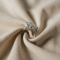 Timeless gold zirconia ring