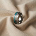 Antique Style Silver Ring with Enamel