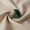 Elegant Gold Bracelet with Blue Stone