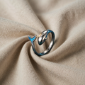 Ring with Whale and Blue Fin