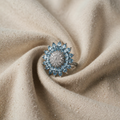 SILVER BLUE TOPAZ RING