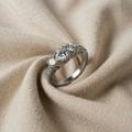 SILVER TRINITY RING
