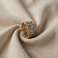 Vintage-style zirconia rings
