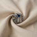 Eternal Set of Blue Sapphire Rings