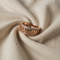 Proud Grandmother Ring with Rose Gold Shimmer and Sparkling Stones