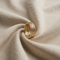 Shiny Hollow Gold Ring