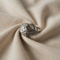 High-Quality Silver Ring with Crystal