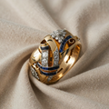 Gold Zircon Ring