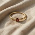 Gold Rings with Birthstone
