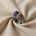 ROYAL BLUE AND GOLD RING
