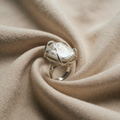 Moonlight Baroque Pearl Halo Ring