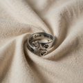 Adjustable Twisted Ring – Stainless Steel