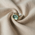 Handmade vintage green ring
