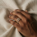 Mila Golden Rings Set
