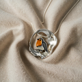 Organic Clear Ring with Textured Surface